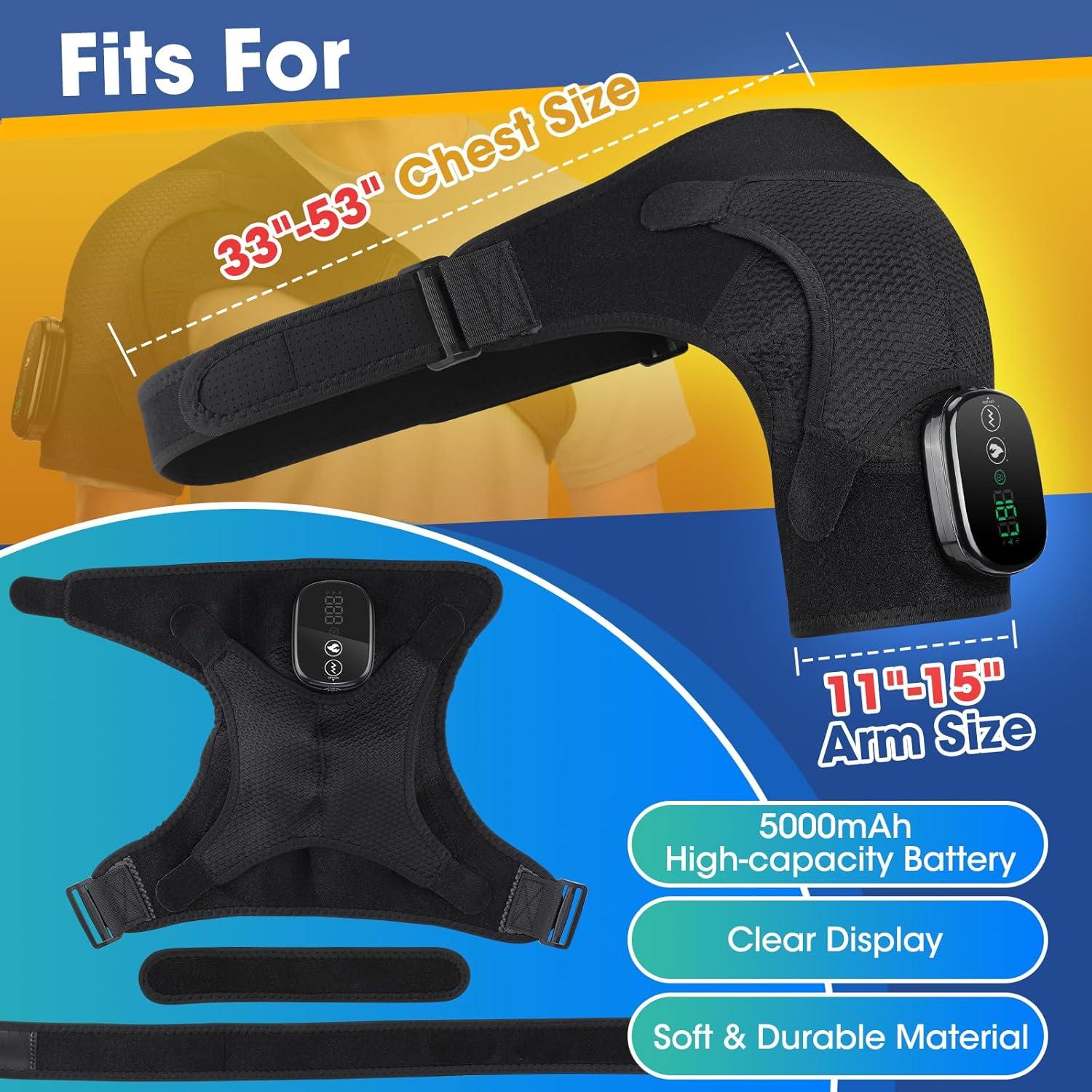 Masajeador de Hombro Calentado Inalámbrico Misawce 3 Modos