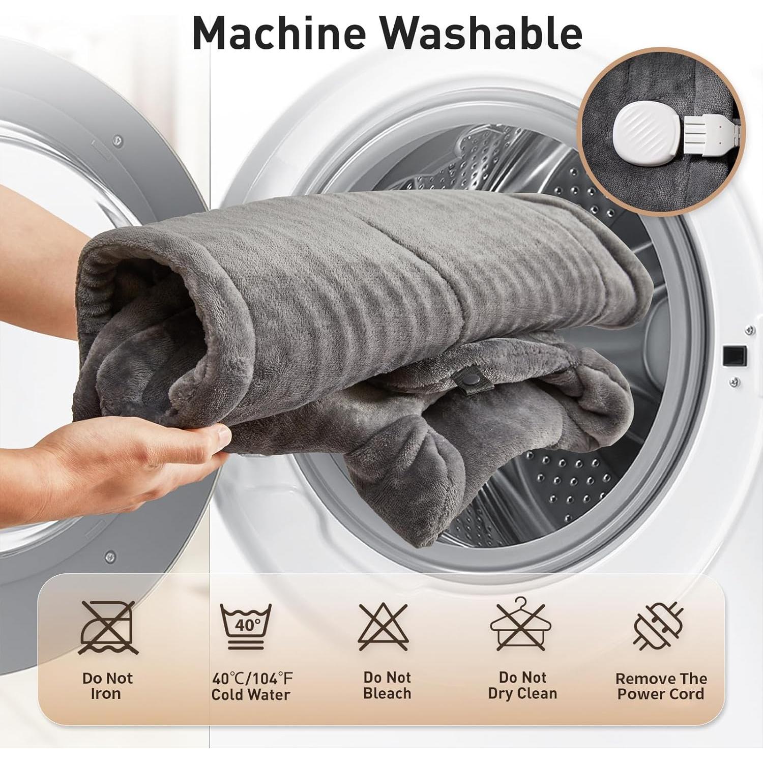 Almohadilla Calefactora Eléctrica FSA Gris 61x83cm