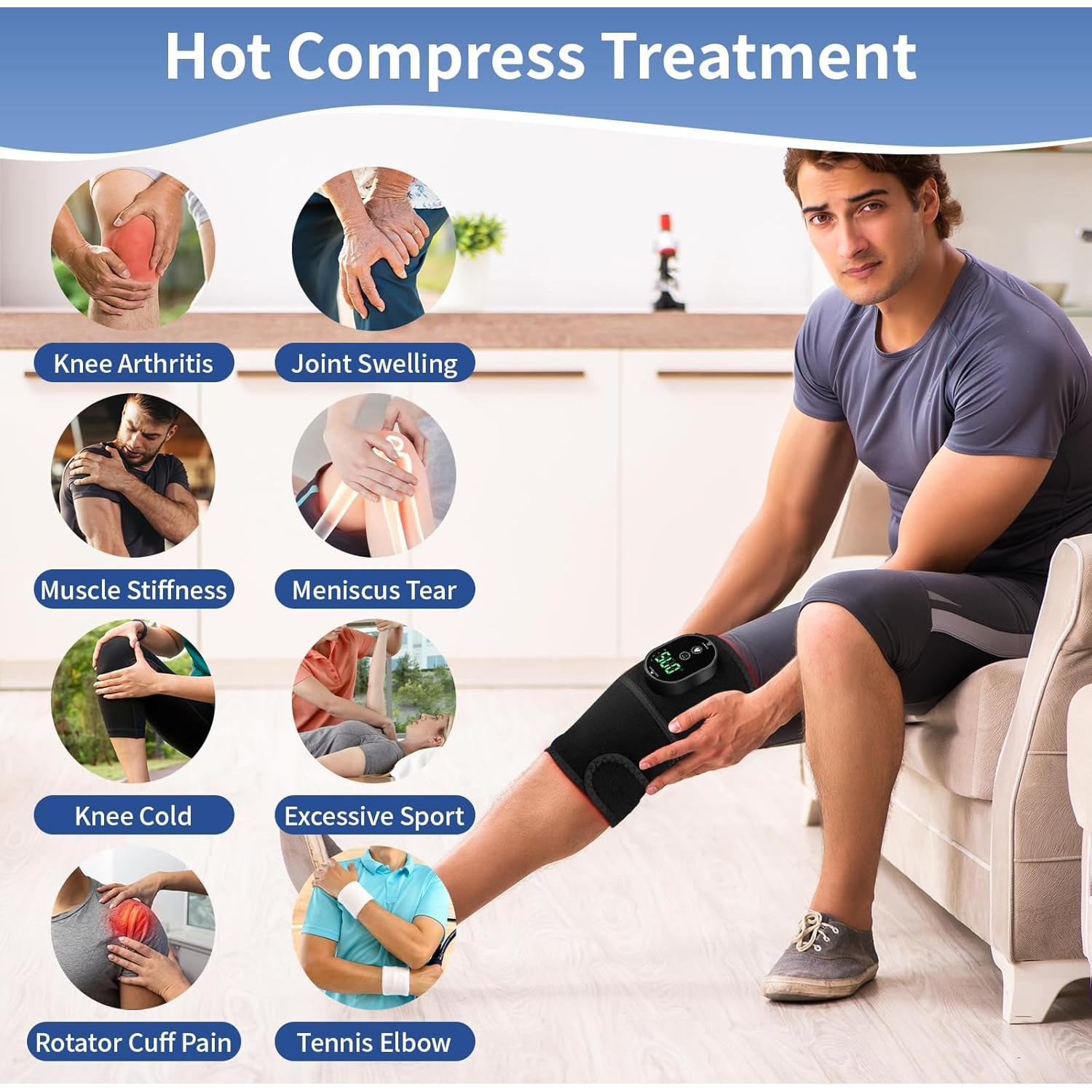 Almohadilla Calentadora Inalámbrica LANGSKIP para Rodilla 3000mAh