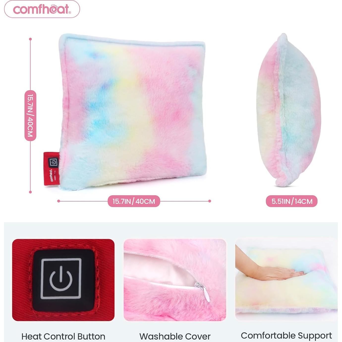 Almohada Calentada Comfheat Soporte Lumbar Recargable 40x40cm