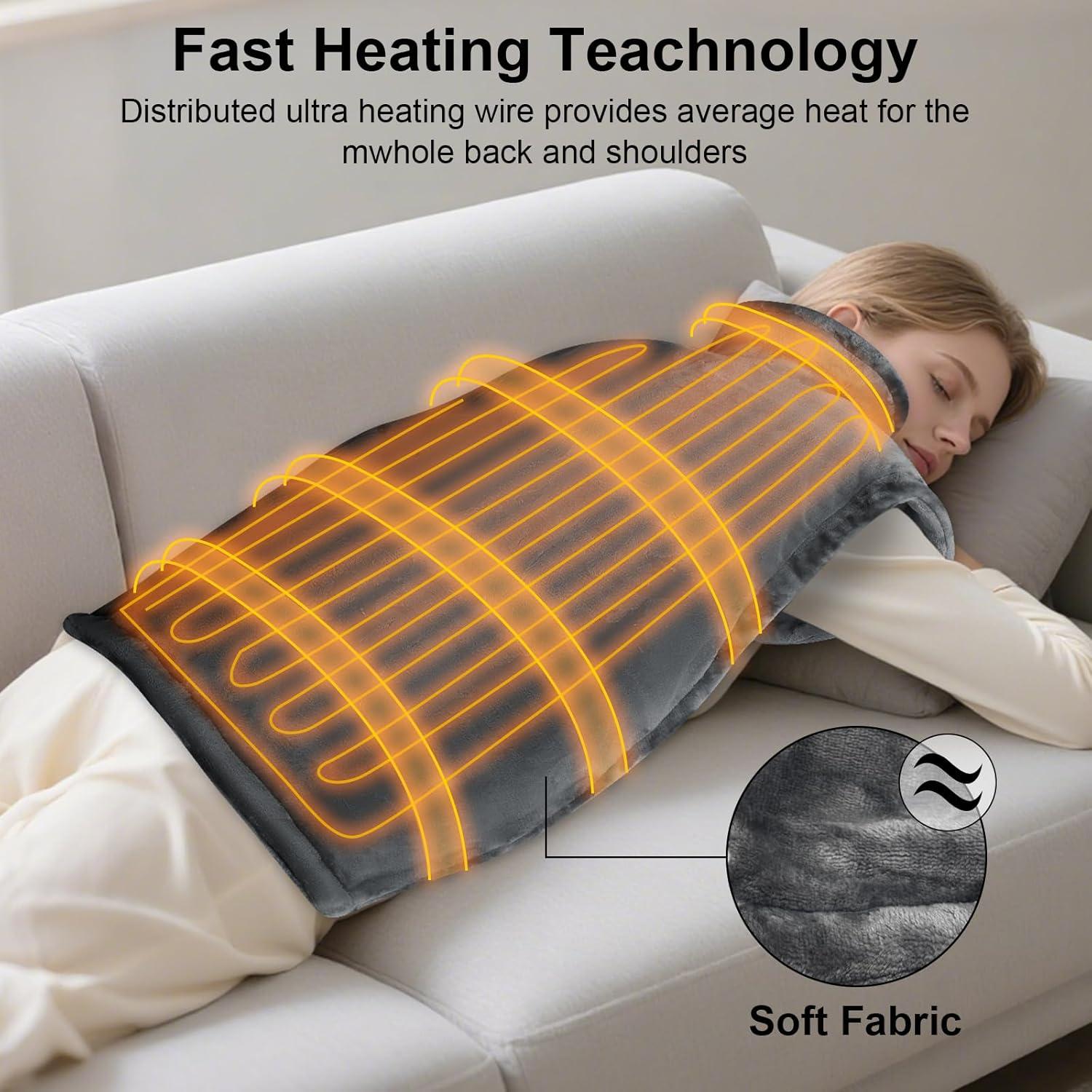 Almohadilla Térmica Eléctrica RDDSIVS 61x89cm 9 Niveles Calor