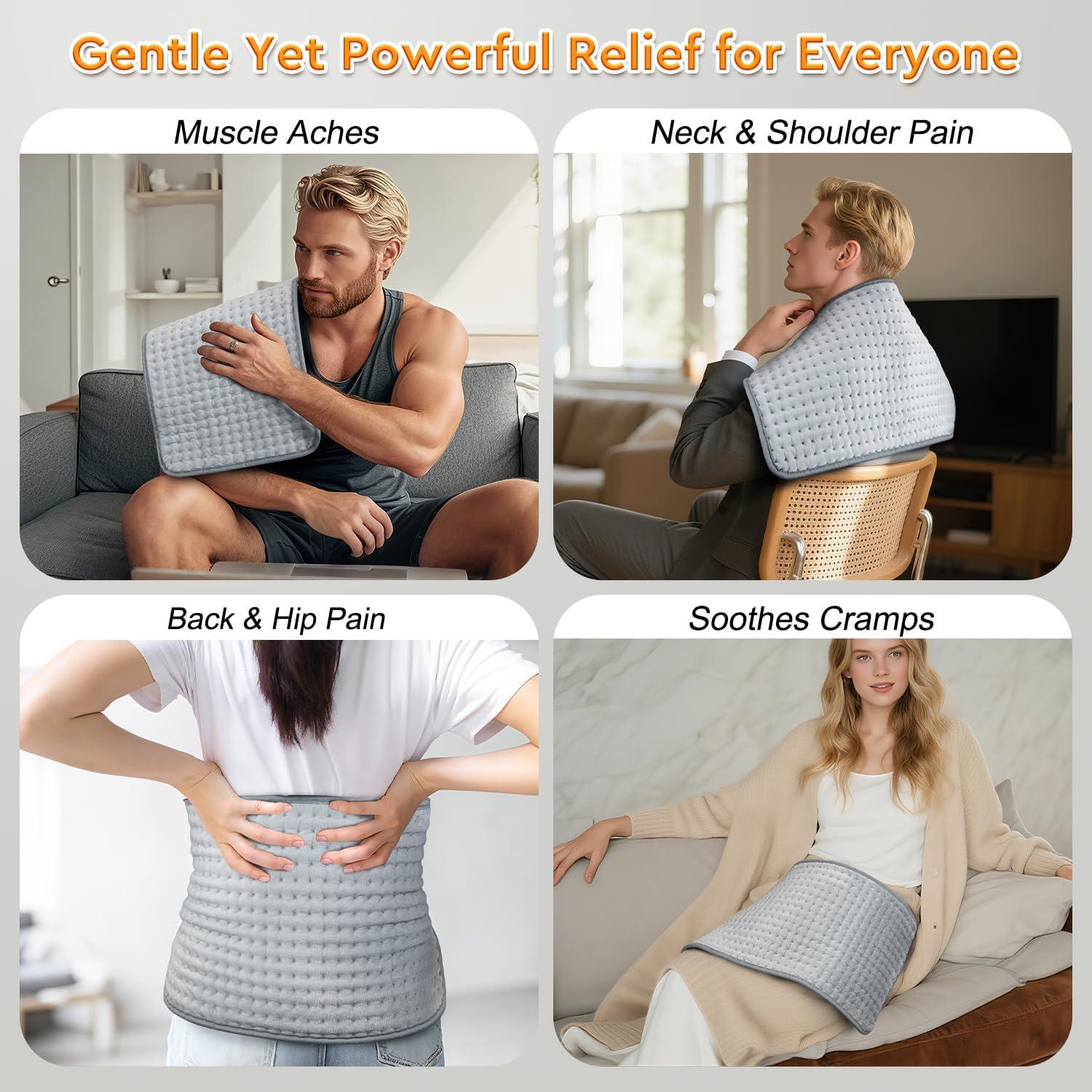 Almohadilla Calefactora LANVA 60x30cm 10 Niveles Calor ETL