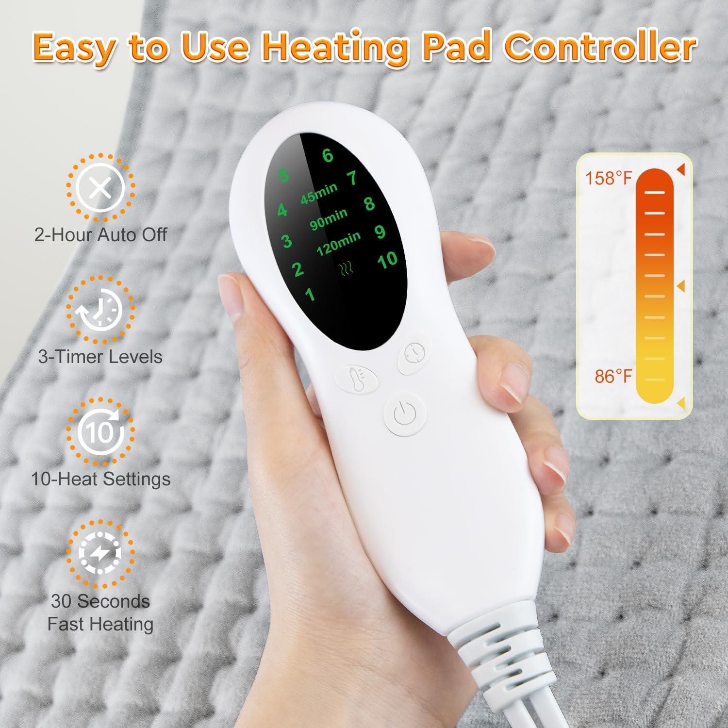 Almohadilla Calefactora LANVA 60x30cm 10 Niveles Calor ETL