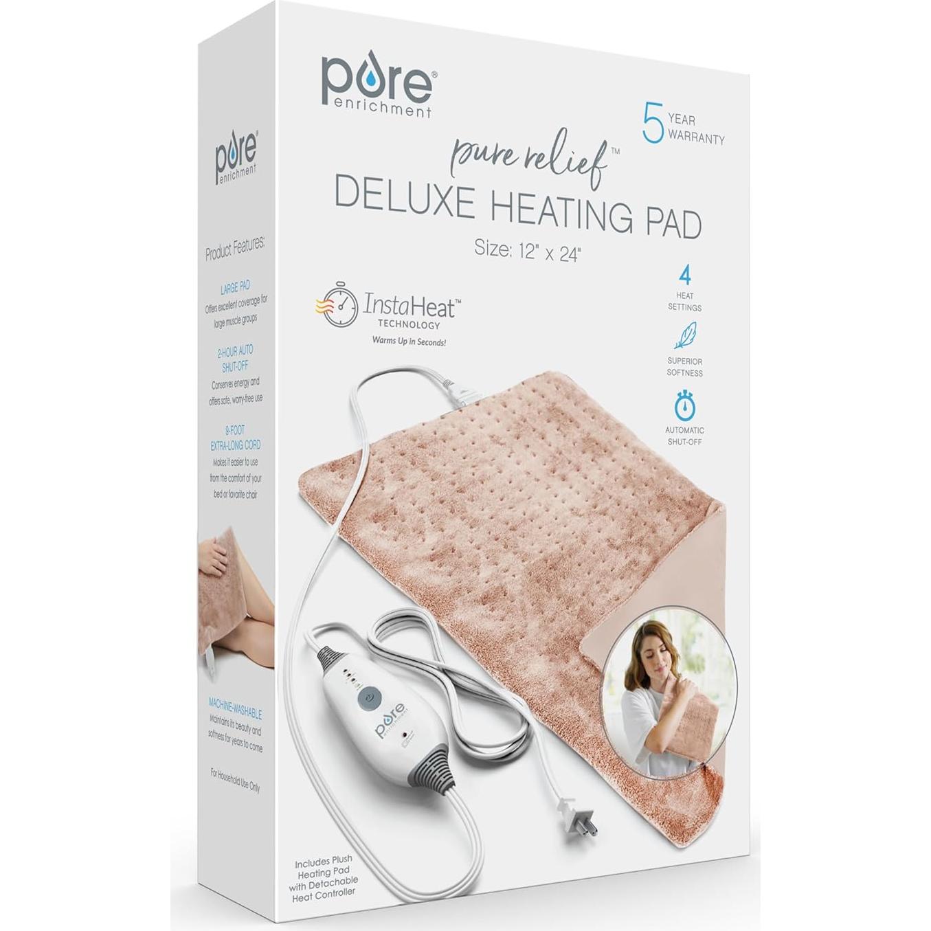 Almohadilla de Calor Terapéutica Pure Enrichment 30x60 cm