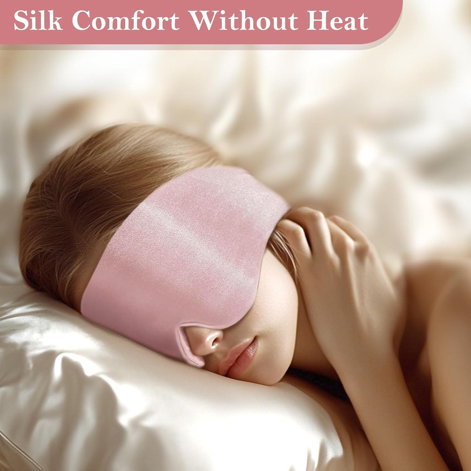 Máscara Térmica de Ojos FERVORSOFT Rosa con USB y 3 Temperaturas