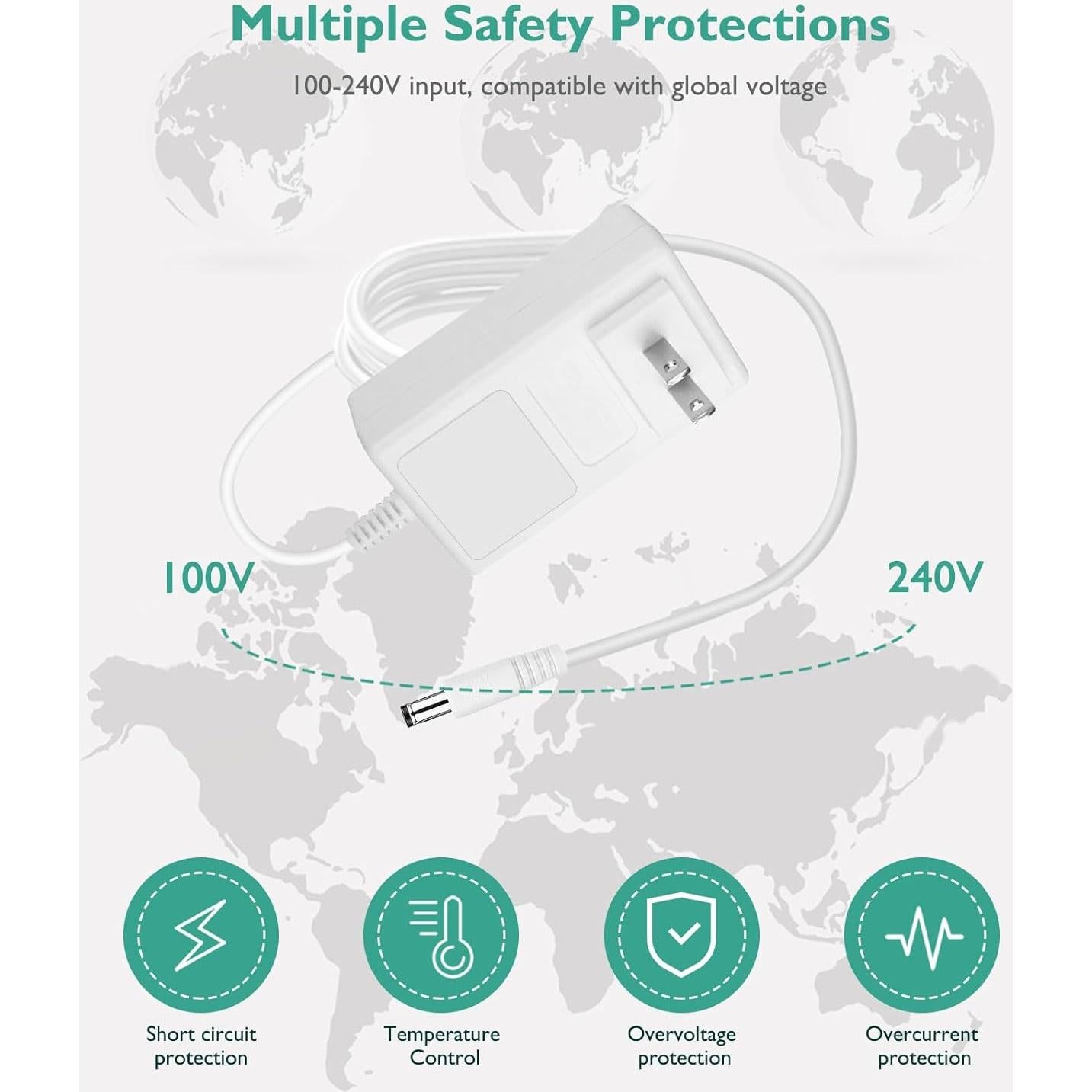 Cargador 12.6V Sunbeam 2000-825-000 Almohadilla Térmica