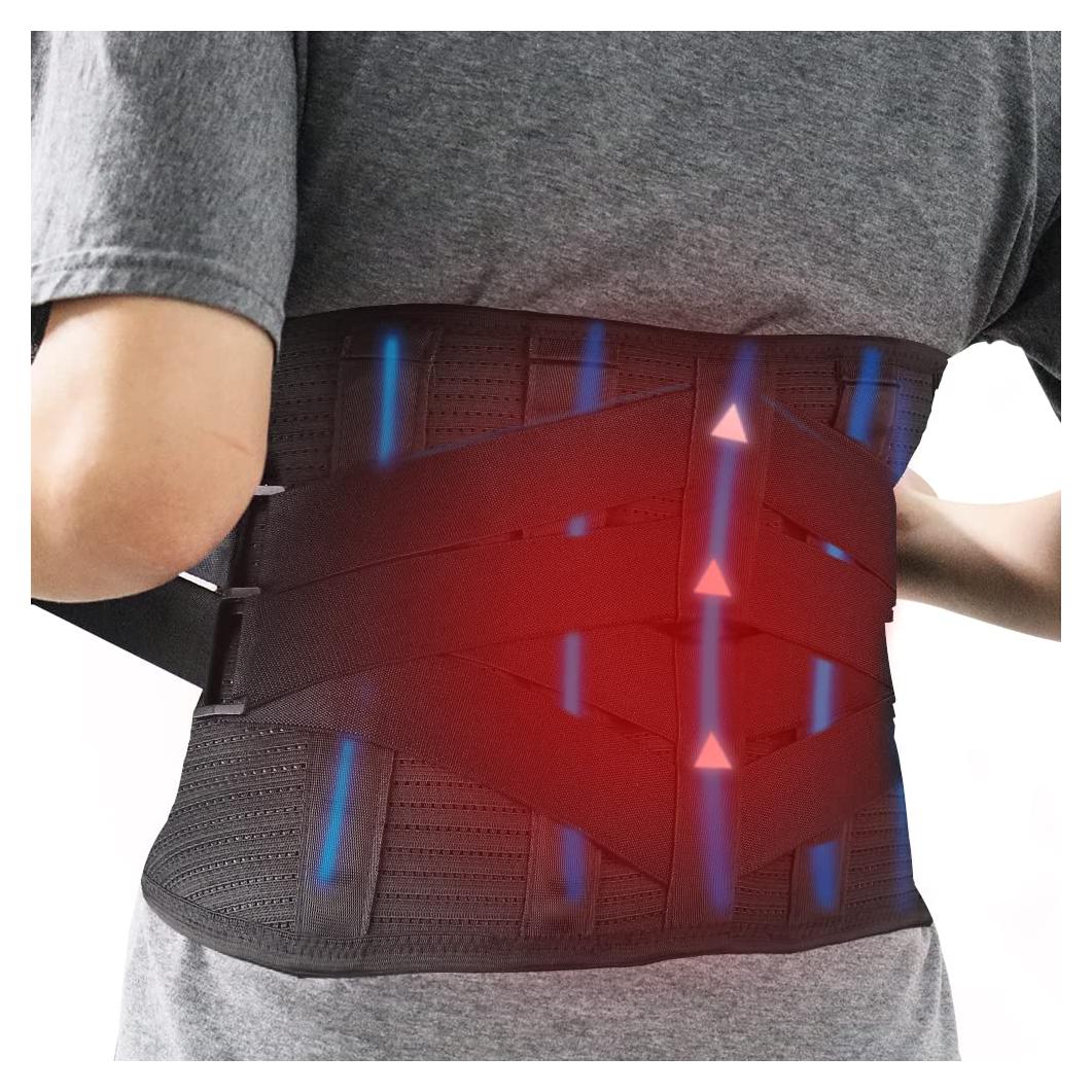 Faja lumbar térmica Oramuon con almohadilla ajustable M