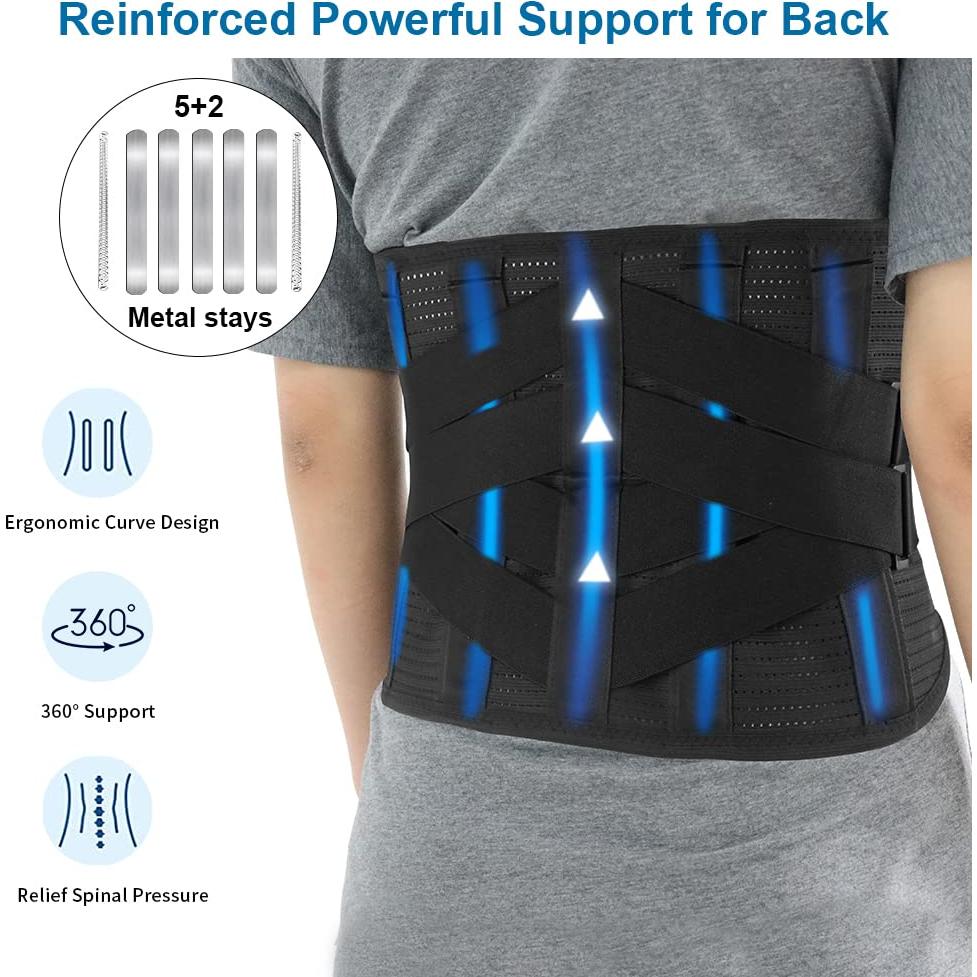 Faja lumbar térmica Oramuon con almohadilla ajustable M
