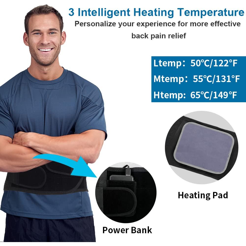 Faja lumbar térmica Oramuon con almohadilla ajustable M