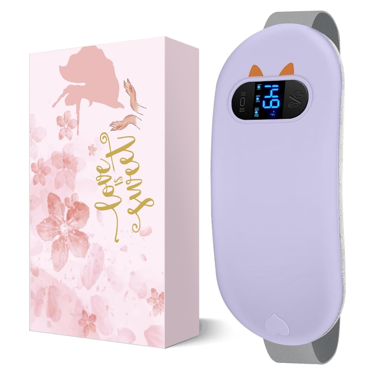 Almohadilla Calefactora Inalámbrica Worxvell para Calambres Menstruales - 6 Niveles de Calor y Masaje