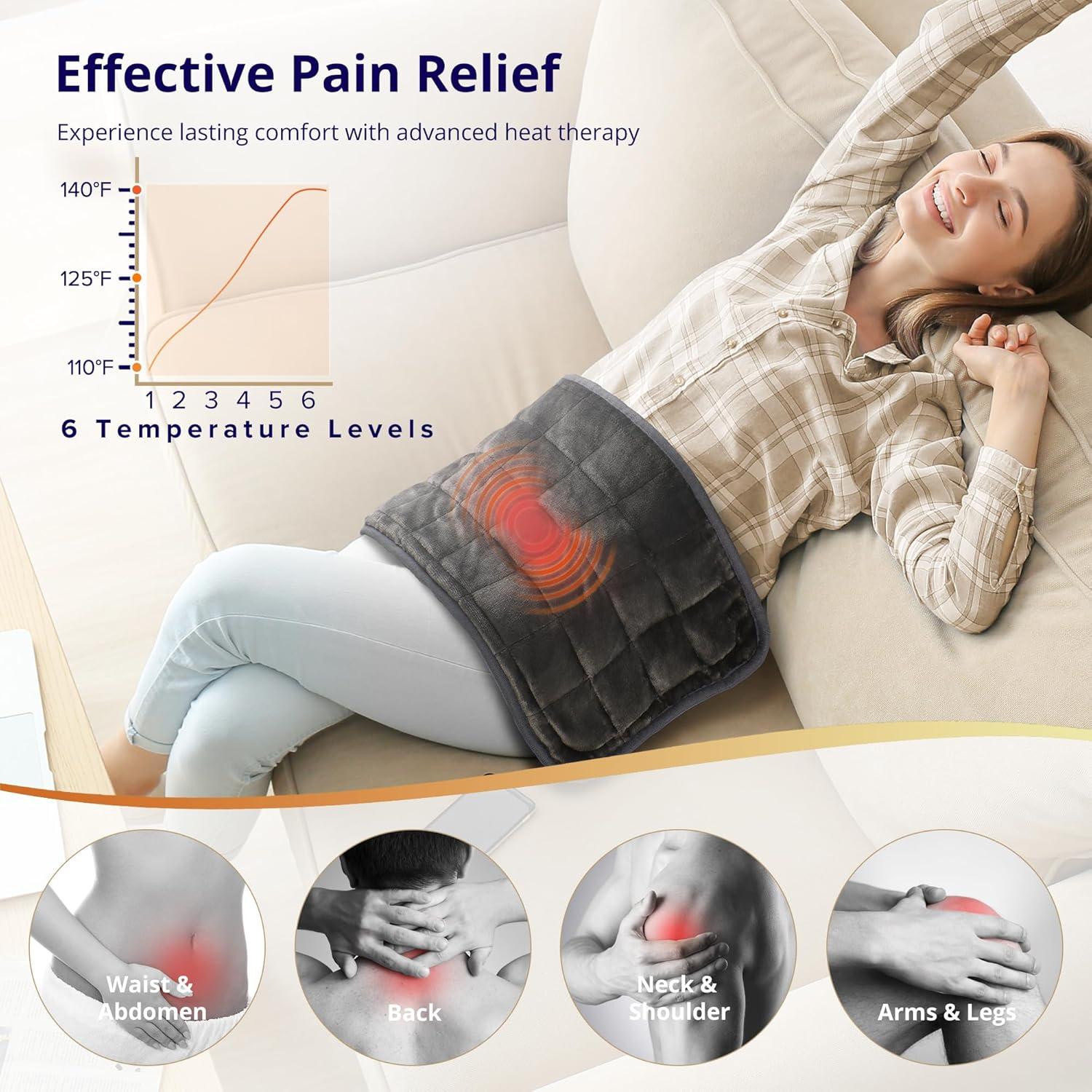 Almohadilla Calefactora Andola 30x60 cm con Masaje y Calor