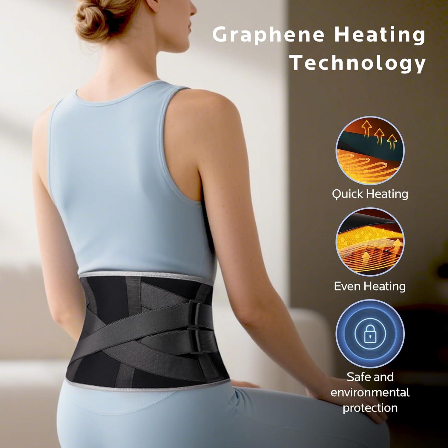 Almohadilla Térmica Inalámbrica IENIN 7000mAh 6 Calor 6 Vibración