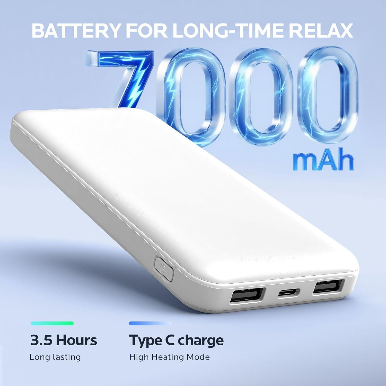 Almohadilla Térmica Inalámbrica IENIN 7000mAh 6 Calor 6 Vibración