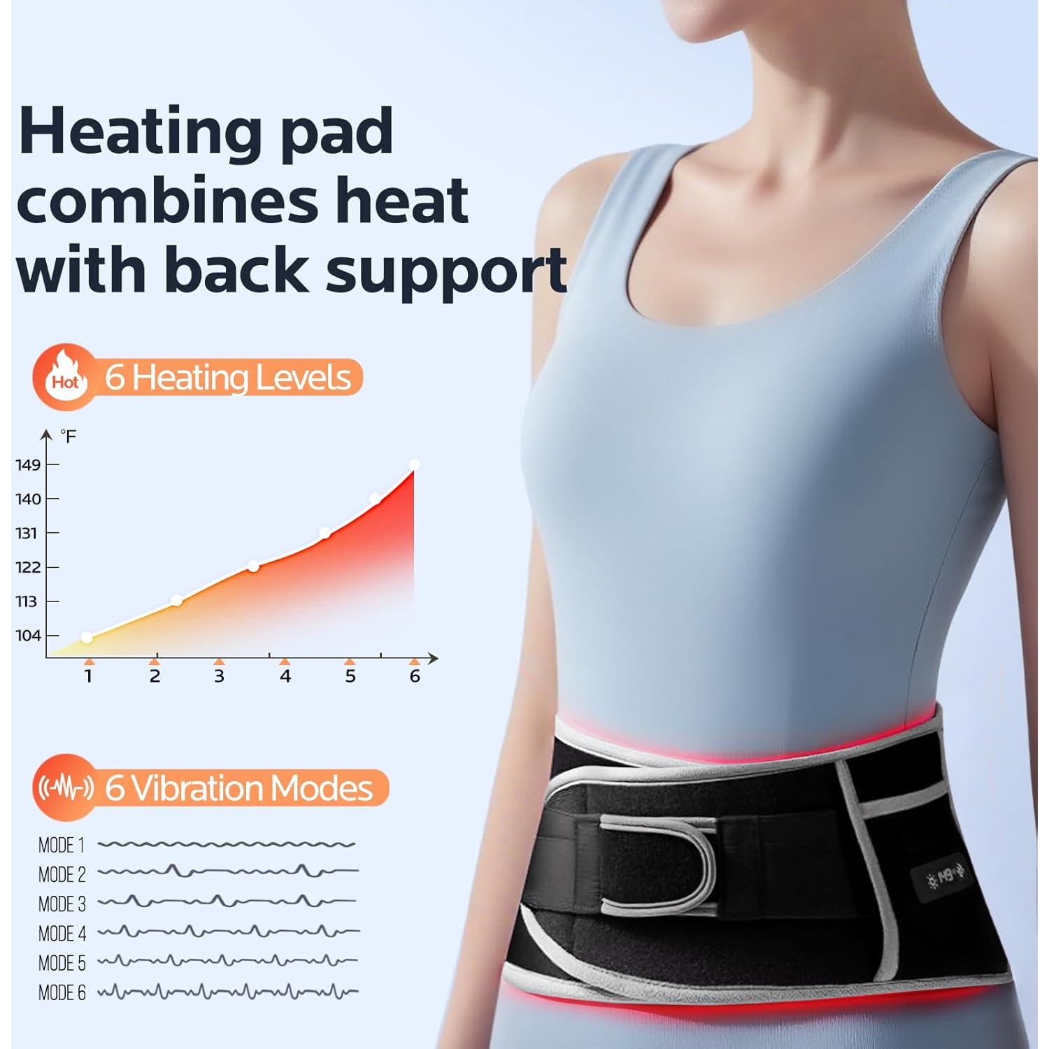 Almohadilla Térmica Inalámbrica IENIN 7000mAh 6 Calor 6 Vibración