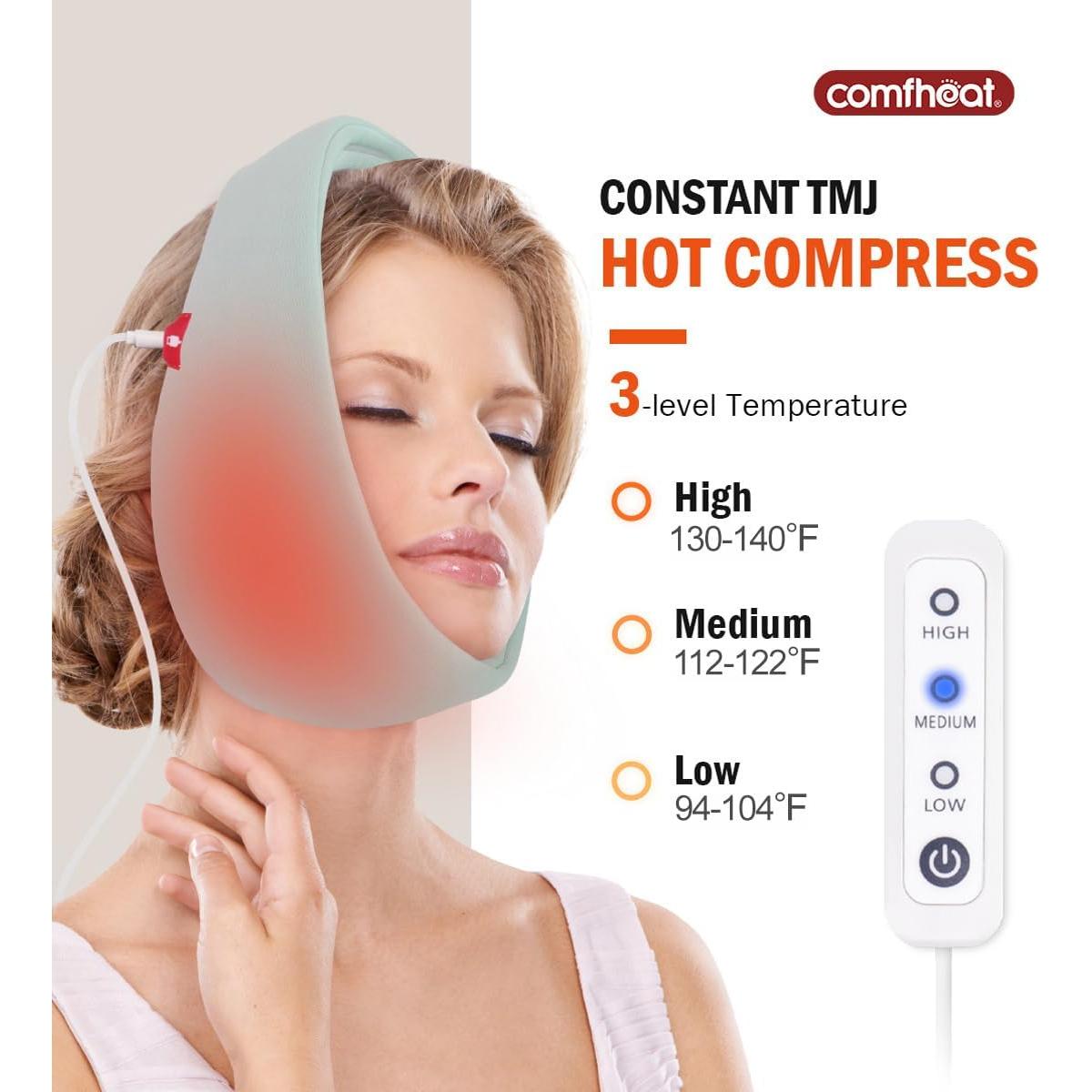 Almohadilla Térmica Facial Comfheat para TMJ USB 3 Calores