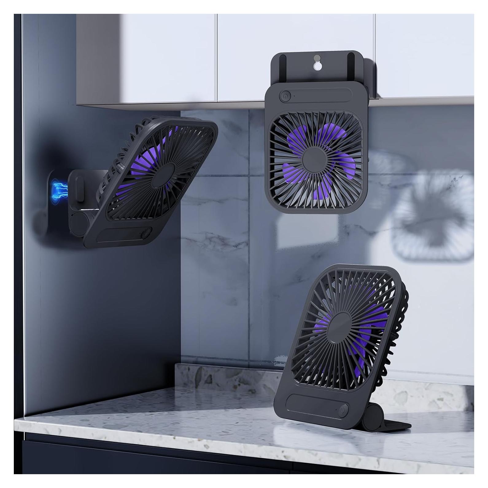 Ventilador de Pared WISFISSH QW Magnético Recargable 1200mAh