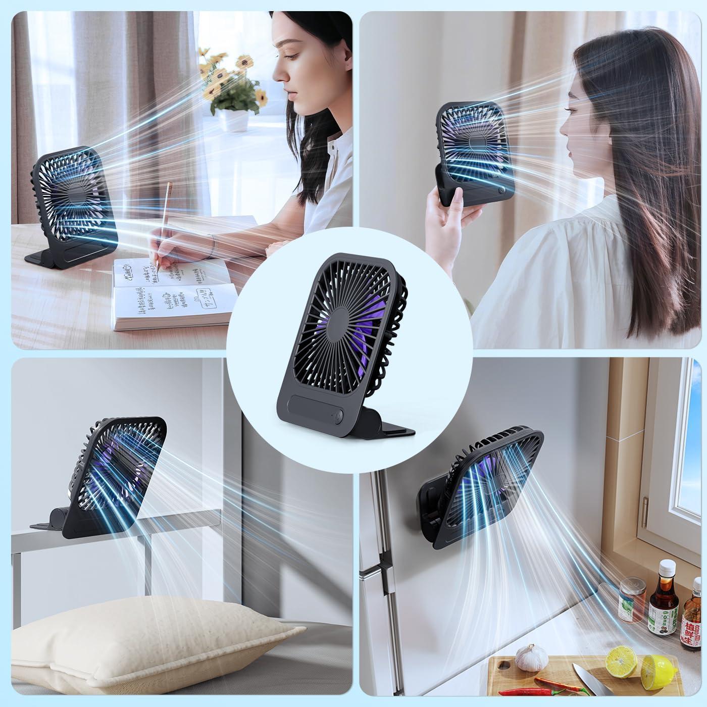 Ventilador de Pared WISFISSH QW Magnético Recargable 1200mAh