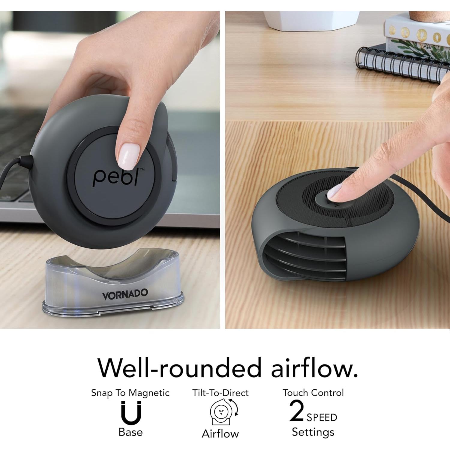 Ventilador de Escritorio Vornado PEBL USB Portátil 2 Velocidades