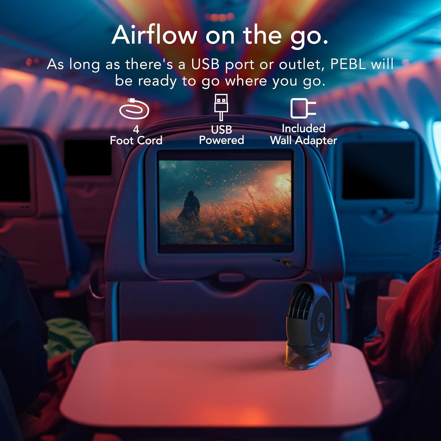 Ventilador de Escritorio Vornado PEBL USB Portátil 2 Velocidades