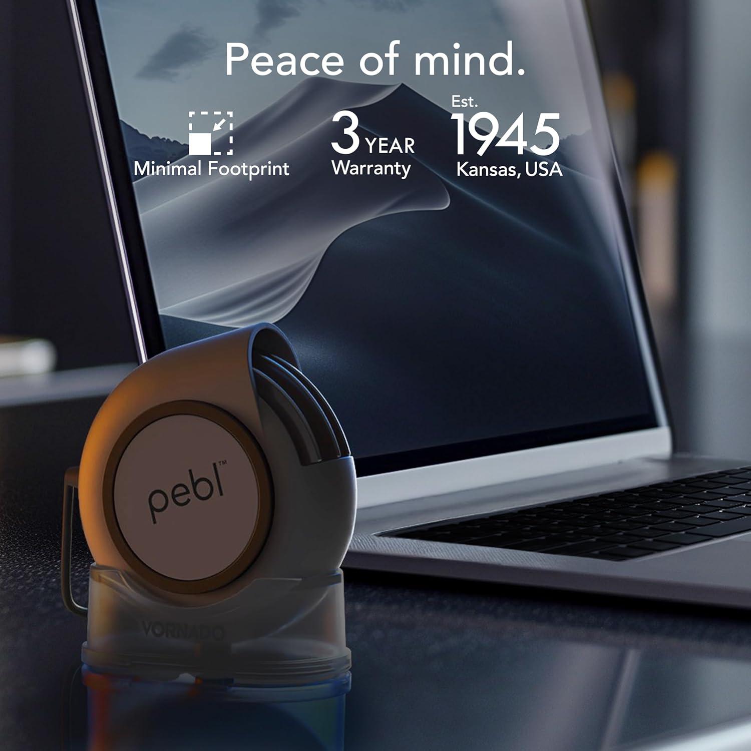 Ventilador de Escritorio Vornado PEBL USB Portátil 2 Velocidades