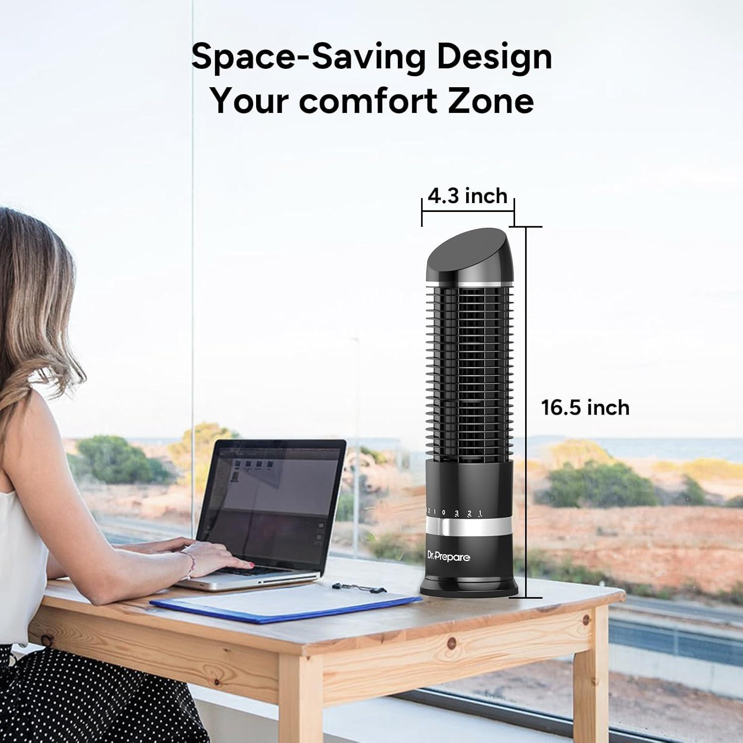 Ventilador de Torre DR.PREPARE 16" Oscilante 3 Velocidades