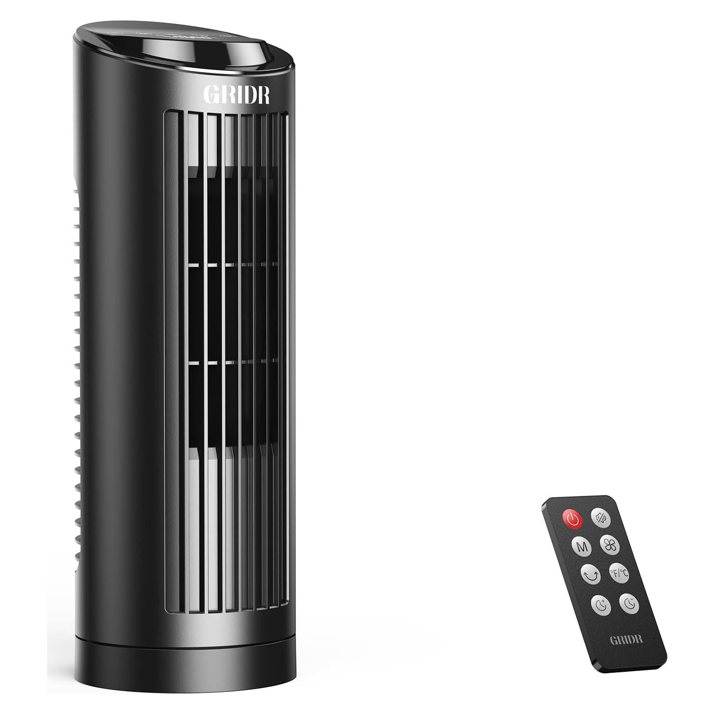 Ventilador de Torre Sin Aspas GRIDR FTS006R 33 cm Oscilante