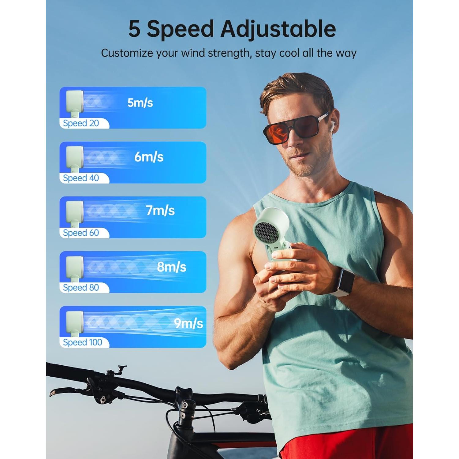 Ventilador Portátil TriPole 3 en 1 con Enfriamiento por Hielo