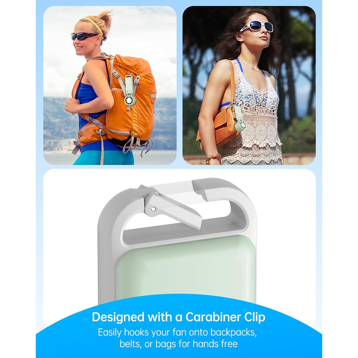 Ventilador Portátil TriPole 3 en 1 con Enfriamiento por Hielo