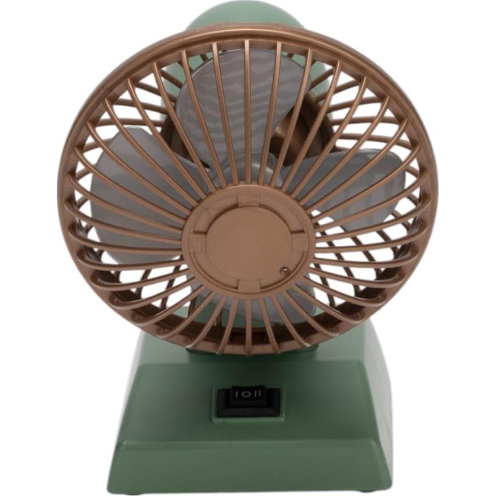 Ventilador de Escritorio Sourcingbay Vintage 10 cm Oscilante USB