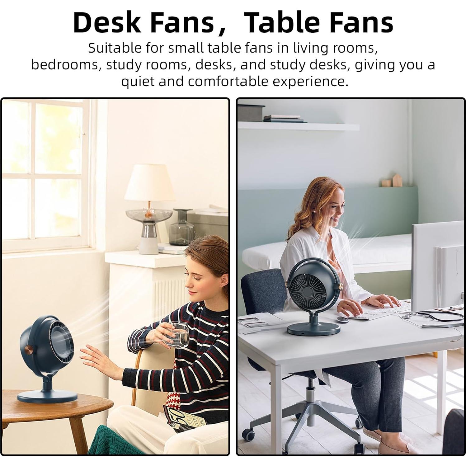 Ventilador de Mesa Silencioso MEI SHUO PIN 7 Pulgadas 3 Velocidades