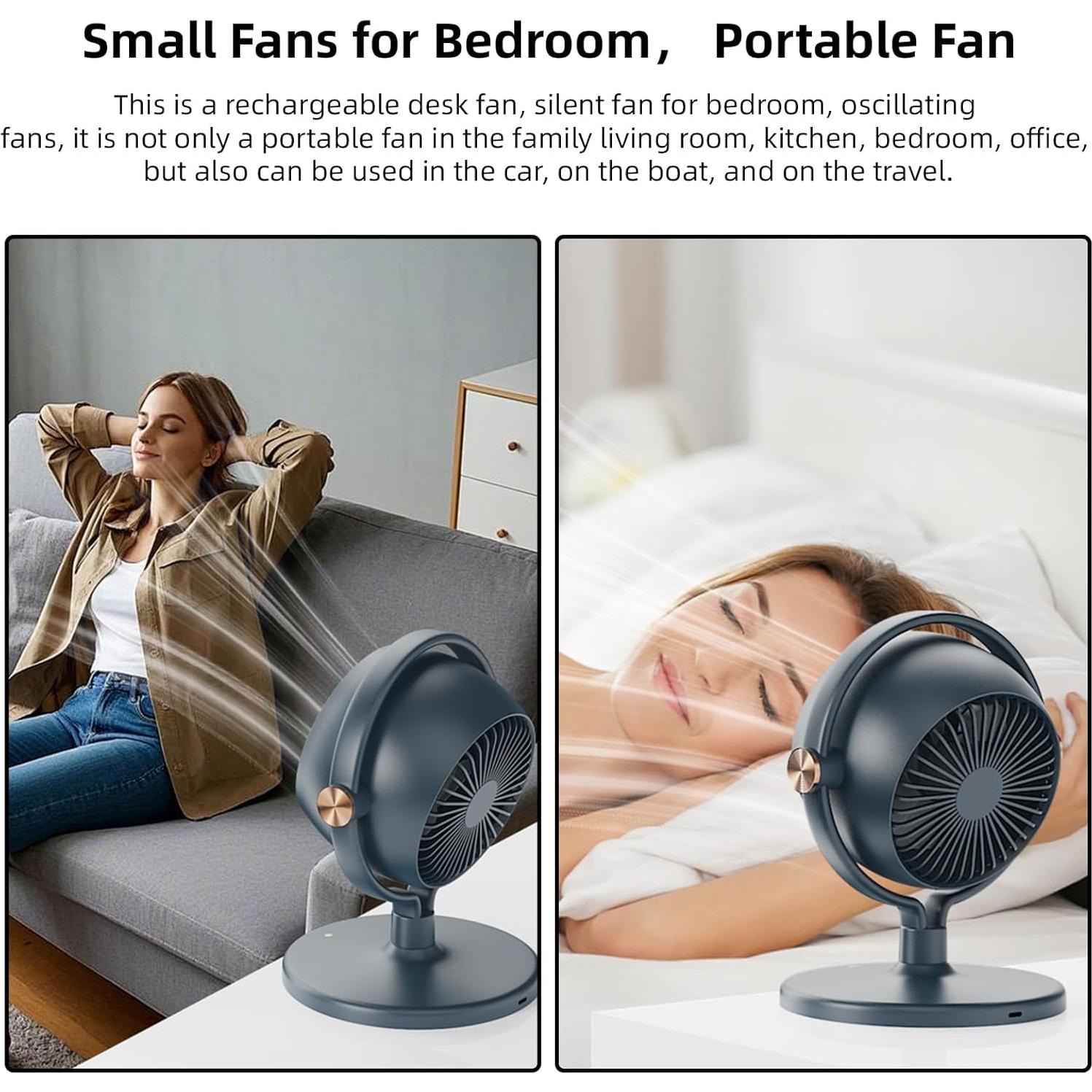 Ventilador de Mesa Silencioso MEI SHUO PIN 7 Pulgadas 3 Velocidades