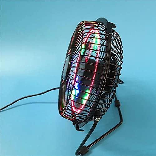 Ventilador Mini LED USB TKUS con Pantalla de Temperatura 15cm