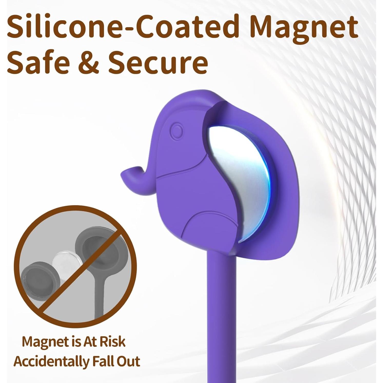 Tiras Magnéticas de Cable Elefante KJY - Paquete de 24