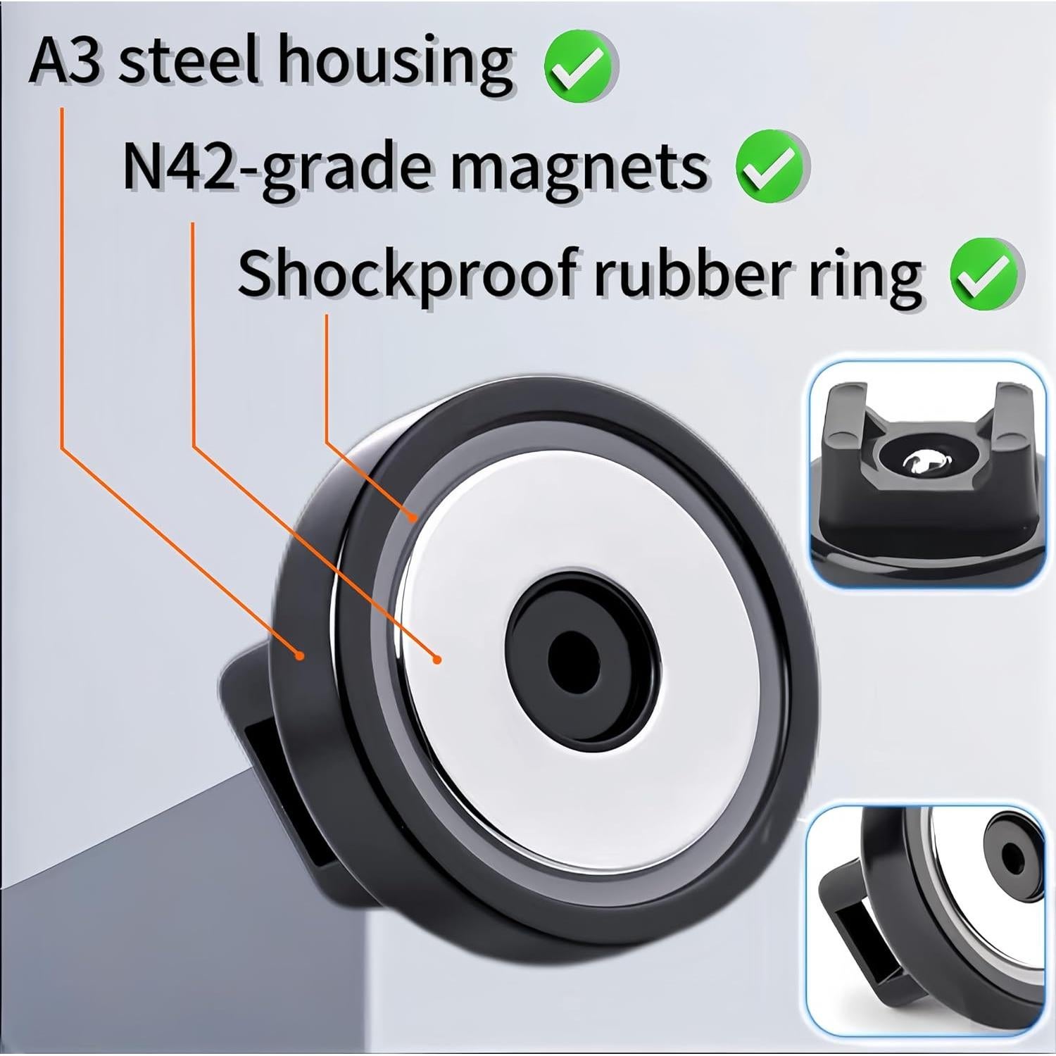 Soportes Magnéticos para Cables Genérico 12 Piezas con Adhesivos