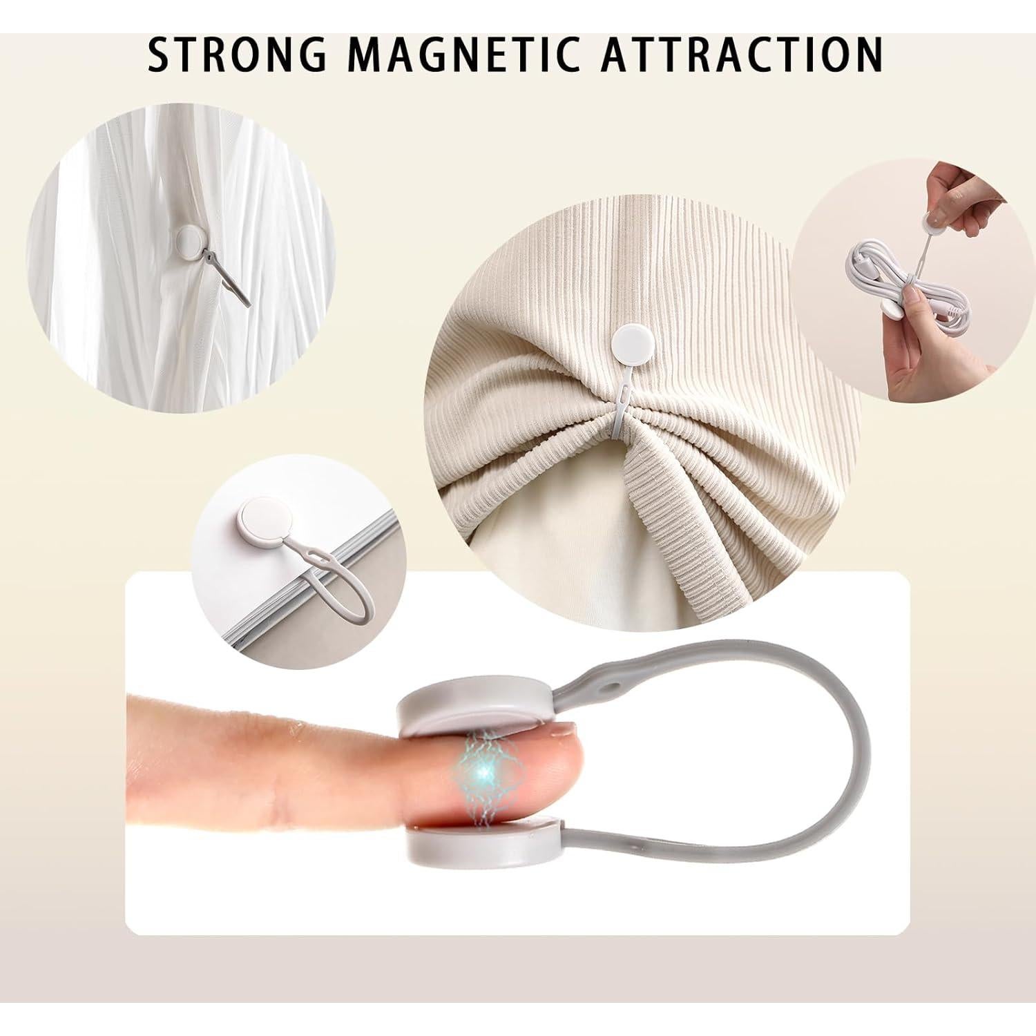 Organizador de Cables de Silicona Mamfous - 10PC Magnético