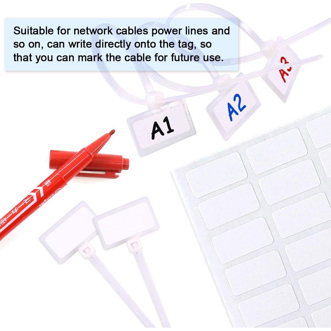 Etiquetas de Cable Auto-bloqueantes Glarks 200 Piezas 15 cm