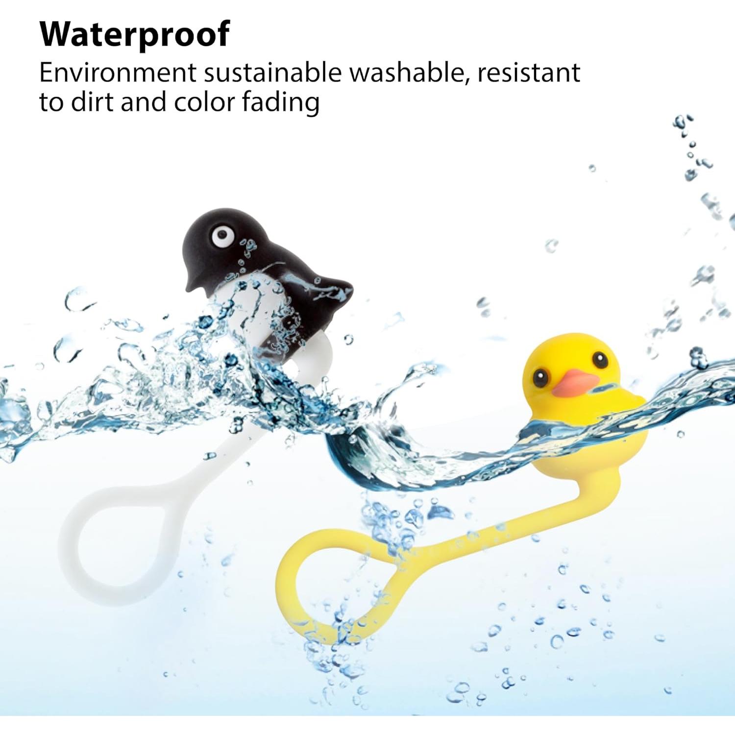 Organizador de Cables BONE Q - 4 Corbatas de Silicona Reutilizables