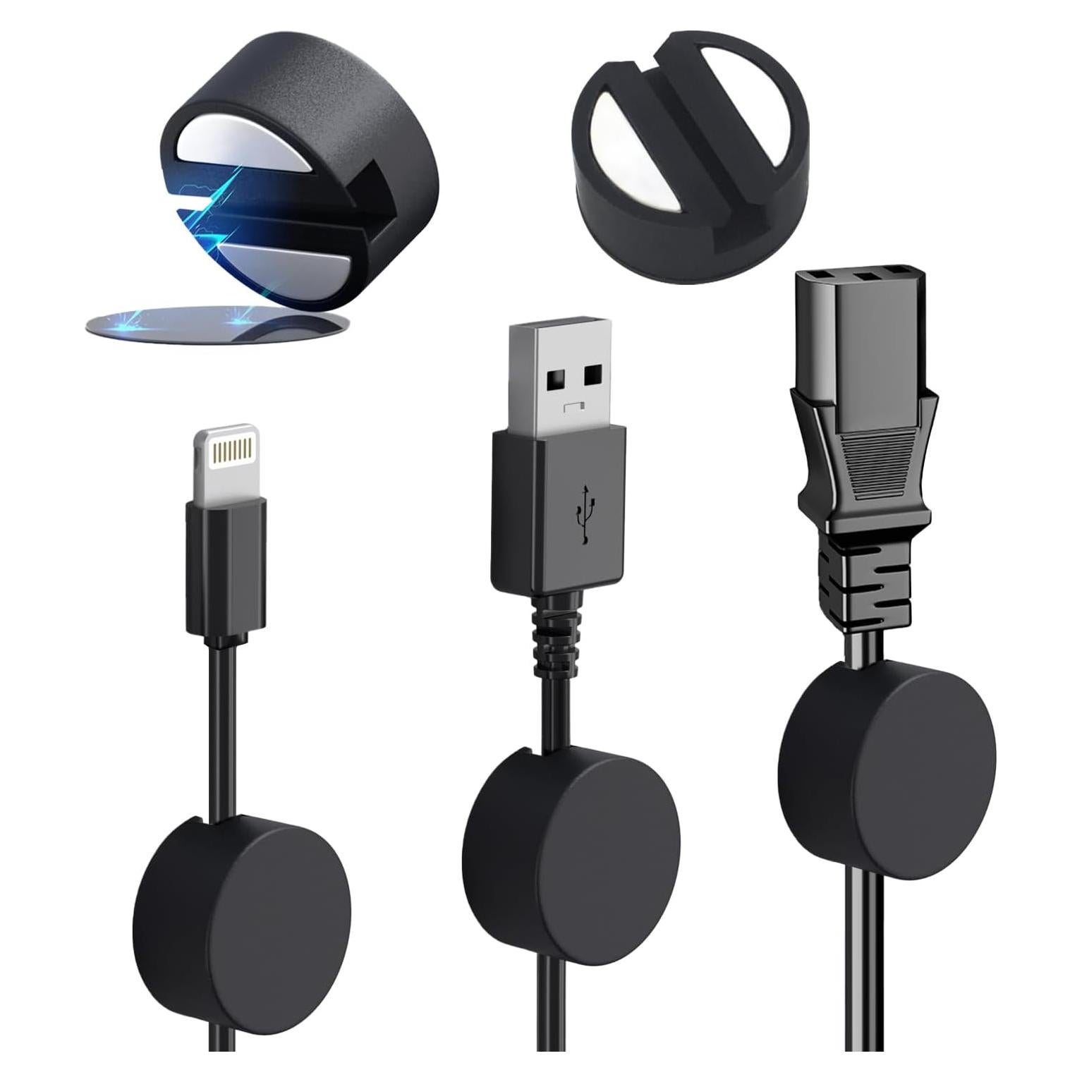 Organizador de Cables Magnético Xuuza, Paquete de 5 Sujetadores