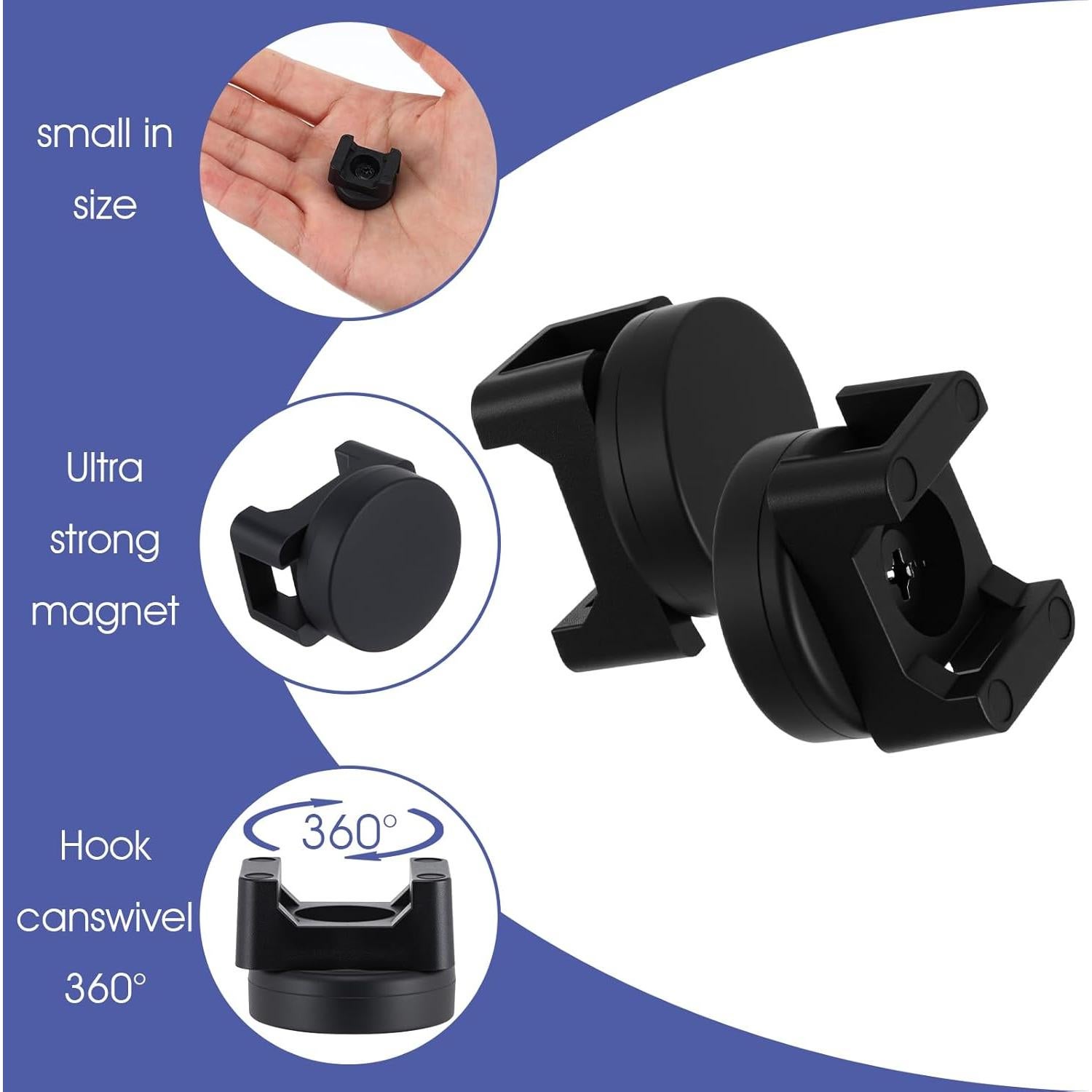 Soporte de Cable Magnético JOUTYFOR con 100 Cierres de Nylon