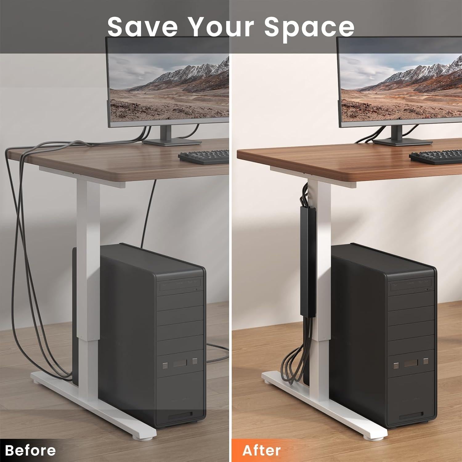 Organizador de Cables Magnético Putilsen 35 cm Negro