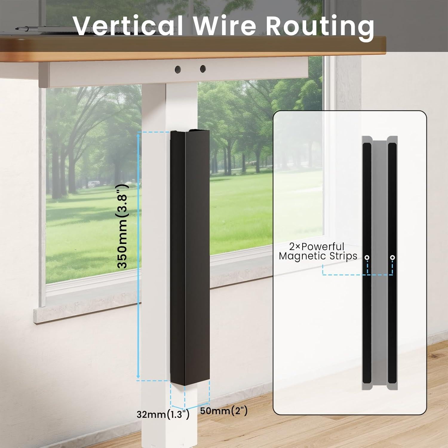 Organizador de Cables Magnético Putilsen 35 cm Negro