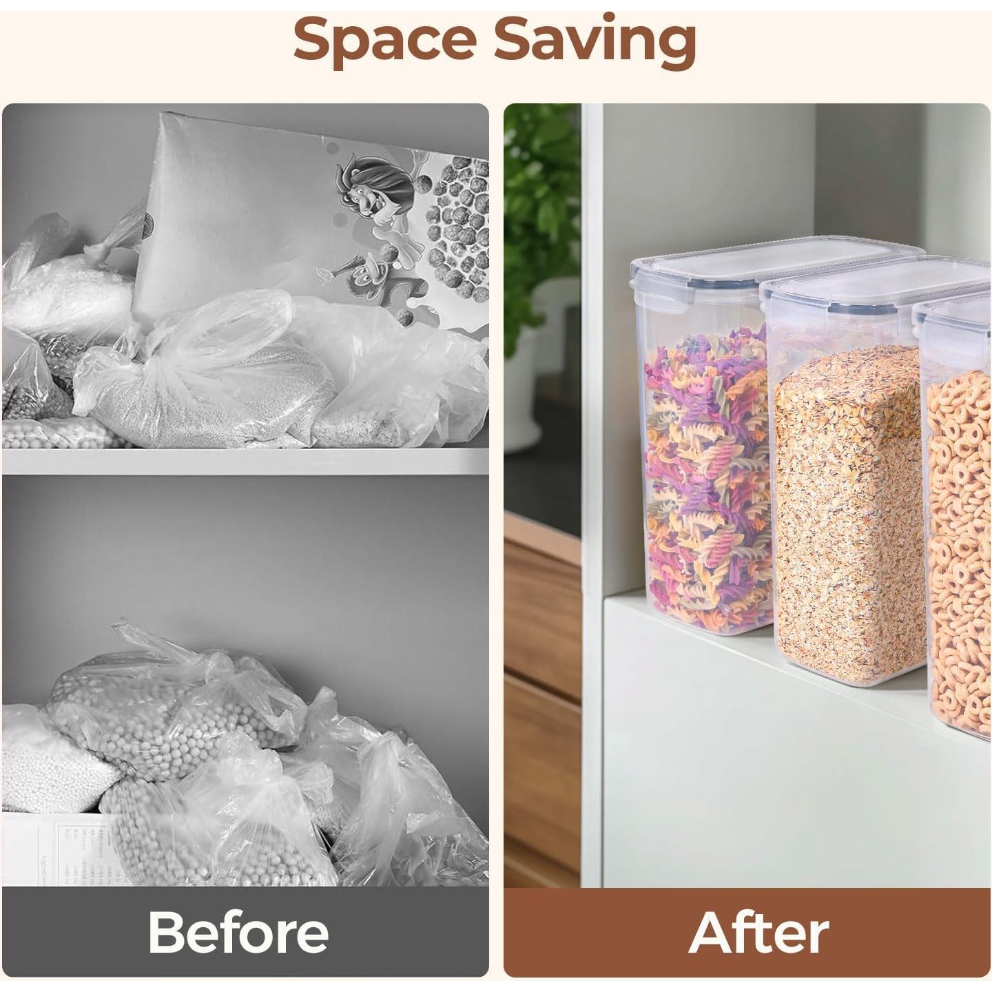 Juego de 3 Contenedores Herméticos ComSaf 6L y 4L para Cereal