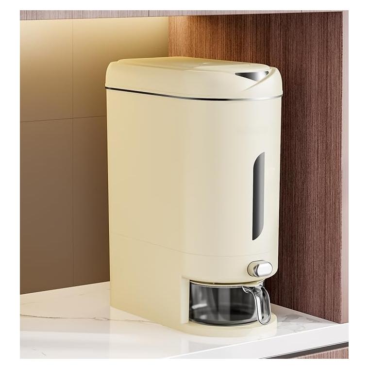 Dispensador de Arroz IEEK 10 kg con Taza Medidora y Sellado