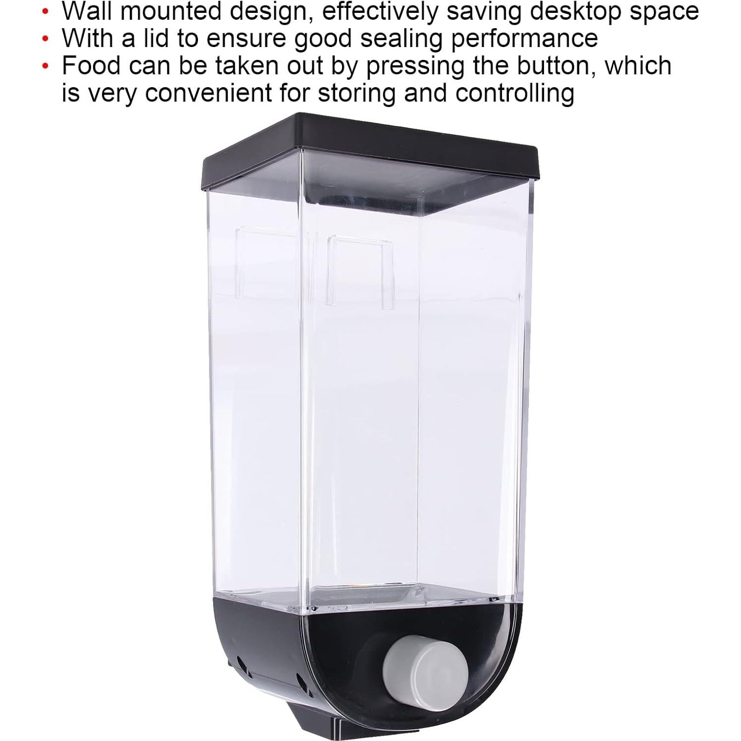 Dispensador de Alimentos Secos TOPINCN 1.5L Montaje en Pared