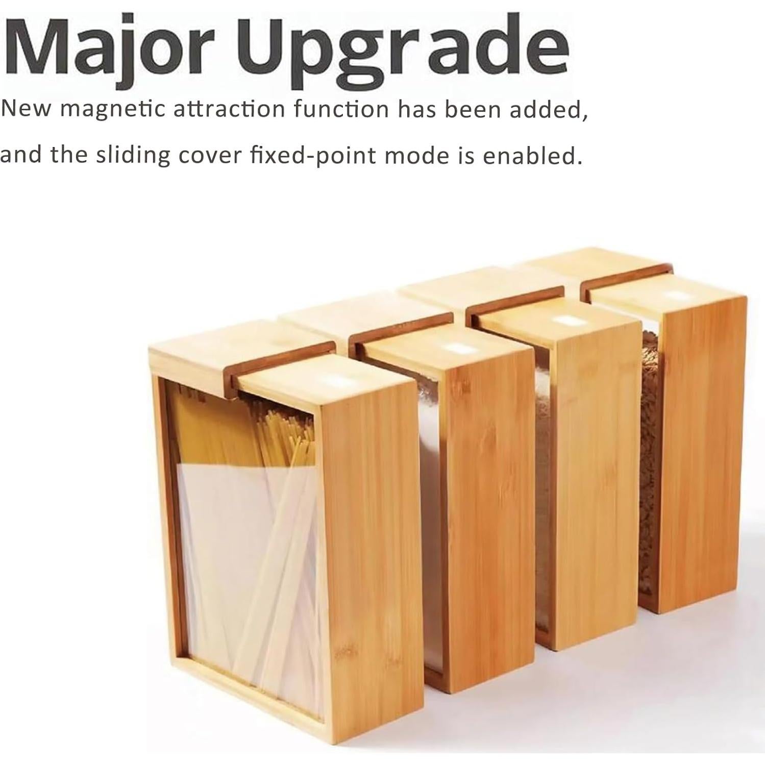 Dispensador de Comida Seco 2L MAGIC BAMBOO - Almacenamiento Ecológico