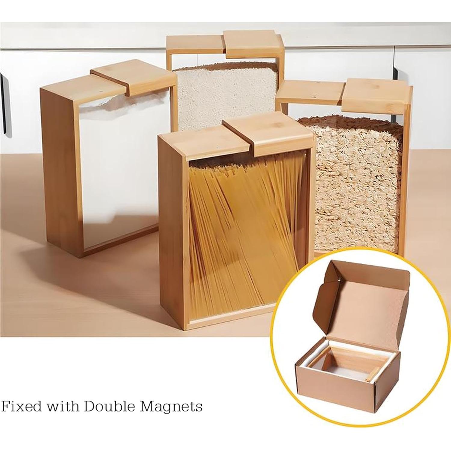 Dispensador de Comida Seco 2L MAGIC BAMBOO - Almacenamiento Ecológico