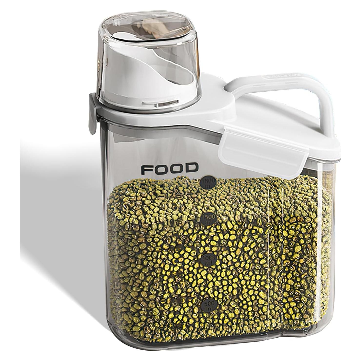 Contenedor de Alimentos Secos Riadyet 2L Hermético con Tapa Medidora