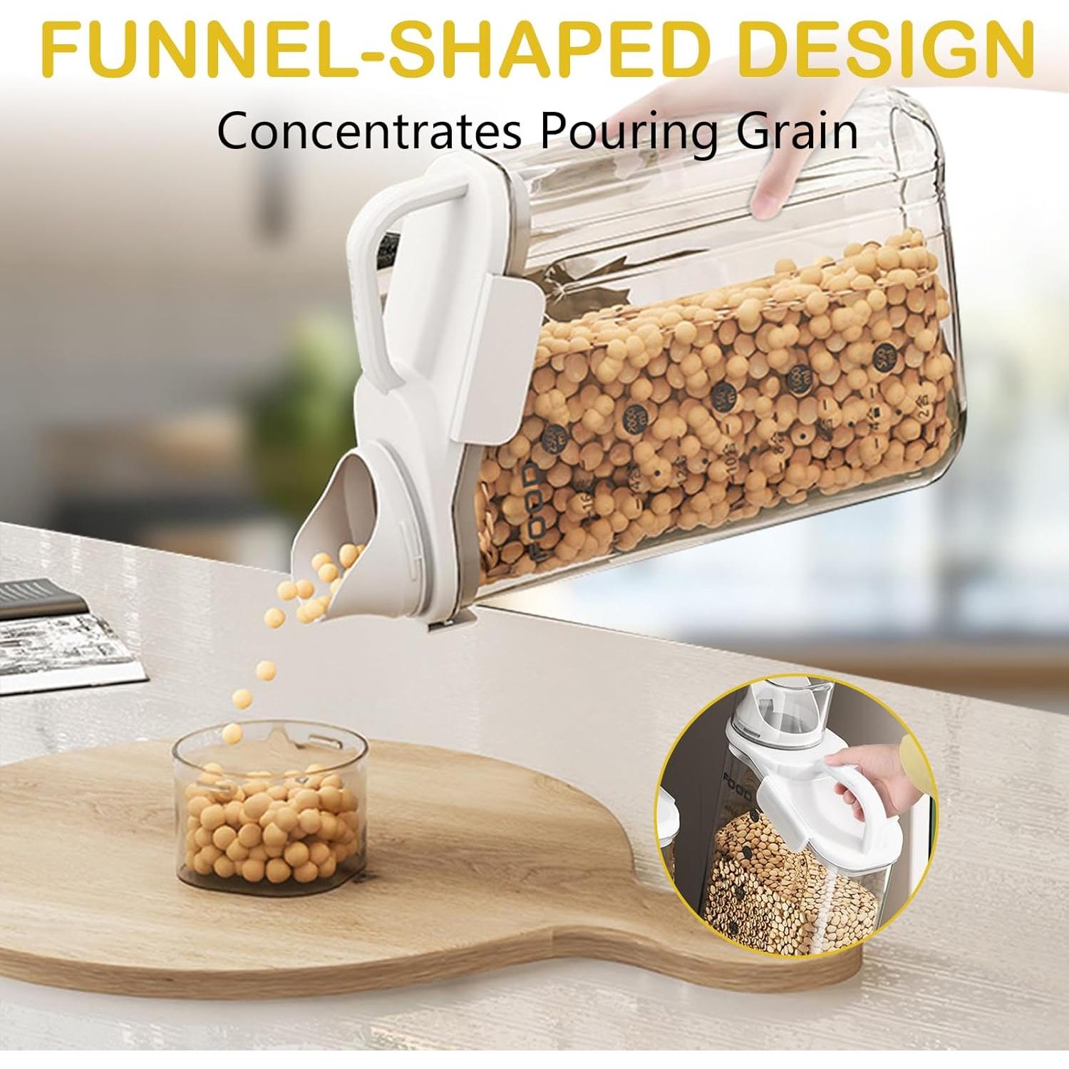 Contenedor de Alimentos Secos Riadyet 2L Hermético con Tapa Medidora