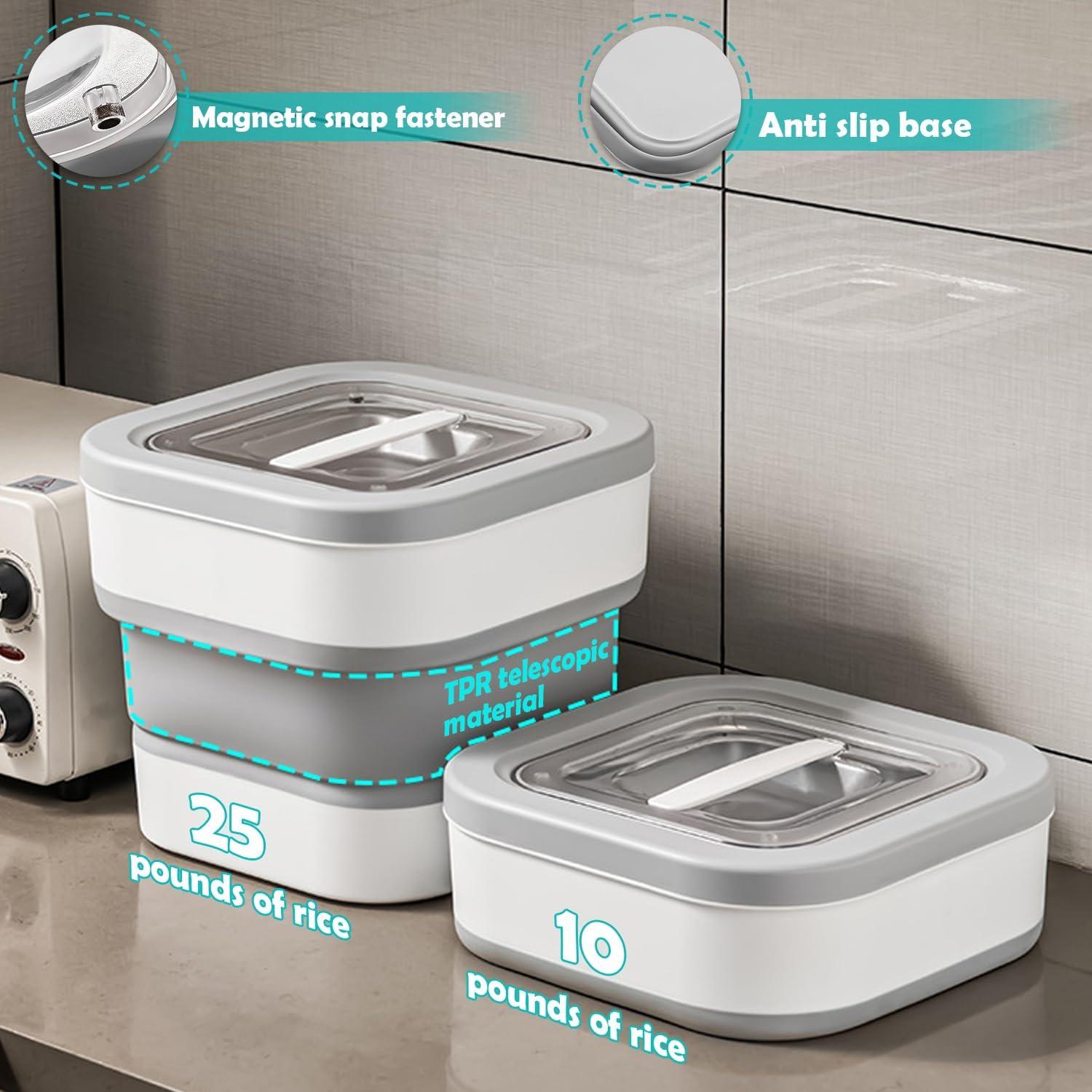 Contenedor Plegable de Almacenamiento de Alimentos 5-12.5 kg