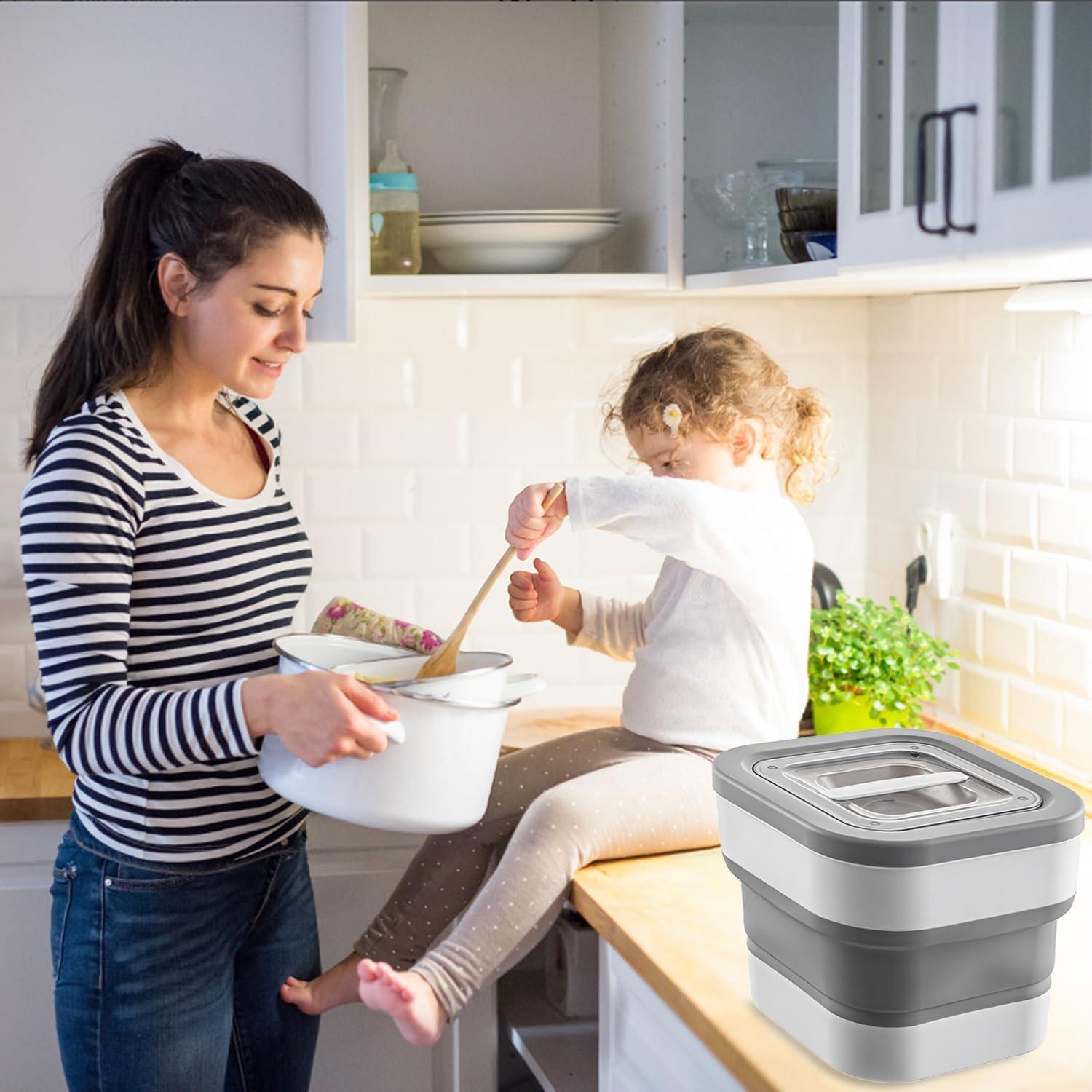 Contenedor Plegable de Almacenamiento de Alimentos 5-12.5 kg